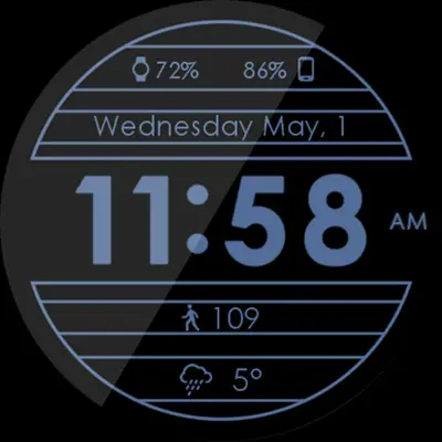 Metallic Mesh HD Watch Face android App screenshot 0