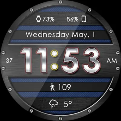 Metallic Mesh HD Watch Face android App screenshot 3