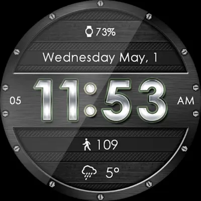 Metallic Mesh HD Watch Face android App screenshot 4