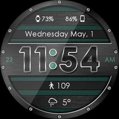 Metallic Mesh HD Watch Face android App screenshot 5