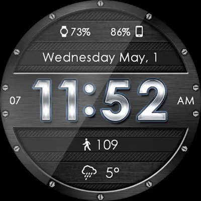 Metallic Mesh HD Watch Face android App screenshot 7